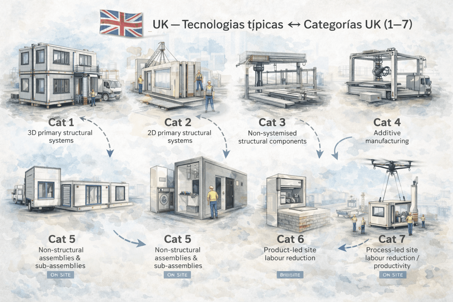Categorías de construcción moderna