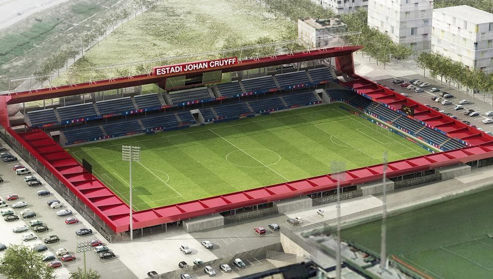 Estadi Johan Cruyff — ingeniería deportiva